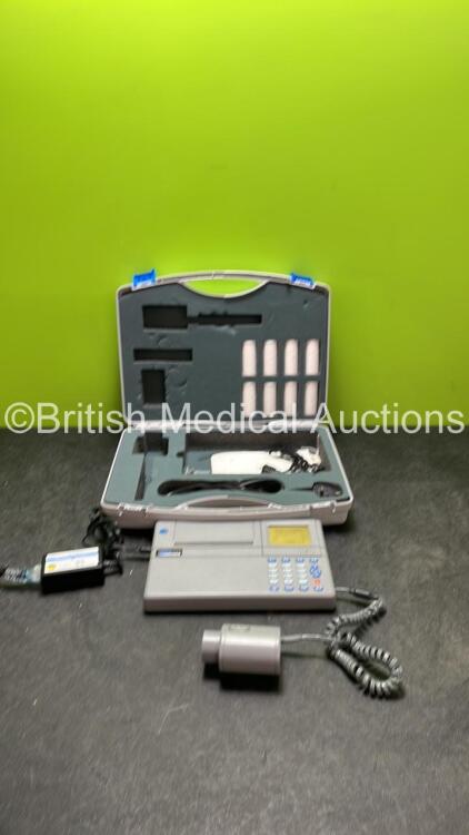 Micro Medical Microlab Spirometer in Carry Case with AC Power Supply and Accessories (Powers Up)