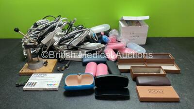 Mixed Lot Including DragerModel Pro Conv Modules and Connection Cables, Ink Cartridges and Various Eye Glasses Cases