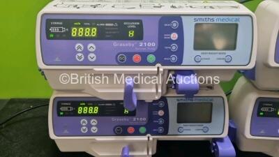 6 x Graseby 2100 Syringe Pumps *Mfd 2020* (All Power Up) *SN 201206240 / 201223393 / 201223371 / 2012223213 / 201223233 / 2101223221* - 2