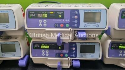 6 x Graseby 2100 Syringe Pumps *Mfd 2020* (All Power Up) *SN 201206240 / 201223393 / 201223371 / 2012223213 / 201223233 / 2101223221* - 3