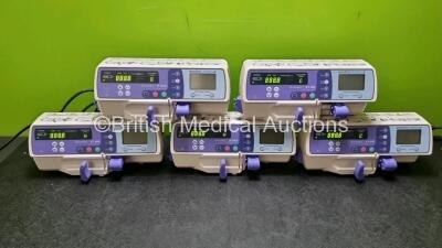 5 x Graseby 2100 Syringe Pumps *Mfd 2020* (All Power Up) *SN