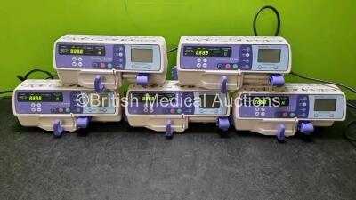 5 x Graseby 2100 Syringe Pumps *Mfd 2020* (All Power Up) *SN 201212283 / 201212274 / 201223397 / 201206995 / 201223376*