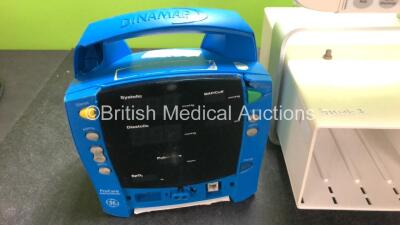 Job Lot Including 1 x GE ProCare Dinamap Patient Monitor (Damage to Casing - See Photos) 4 x Drager Infinity Docking Stations *1 in Photo, 4 in Total* and 1 x GE D-FPD15-00 Monitor with GE Type F-CU8-12-VG1 Module Rack - 2