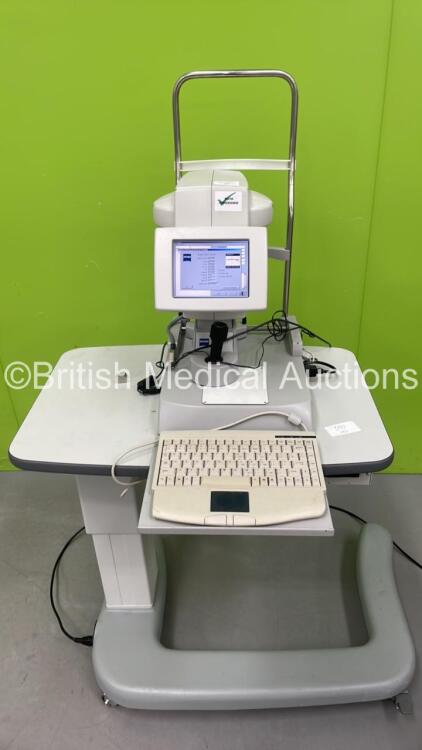 Zeiss IOLMaster Ref 1322-734 Version 5.02.0590 on Motorized Table with Keyboard (Powers Up) *S/N 1988392* **Mfd 02/2008*