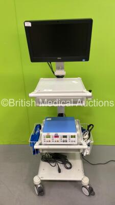 Perimed PeriFlux System 5000 Laser Doppler System on Trolley with Dell Monitor and Accessories (Powers Up) *2003*