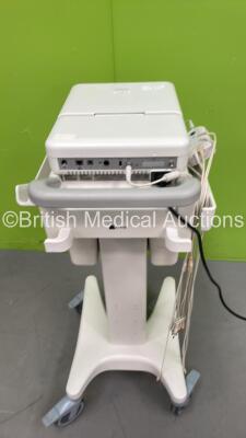 Philips PageWriter TC50 ECG Machine on Stand with 10 Lead ECG Leads (Powers Up with Some Casing Damage) *S/N 190551* - 5