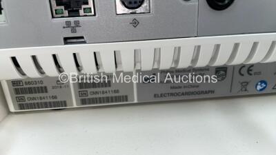 Philips PageWriter TC50 ECG Machine on Stand with 10 Lead ECG Leads (Powers Up with Some Casing Damage) *S/N 190551* - 6