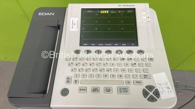 Edan SE-1200 Express ECG Machine on Stand with 10 Lead ECG Leads (Powers Up) *S/N 193484* - 2