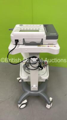 Edan SE-1200 Express ECG Machine on Stand with 10 Lead ECG Leads (Powers Up) *S/N 193484* - 4