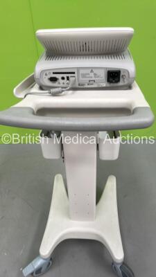 Philips PageWriter Trim II ECG Machine on Stand with with 10 Lead ECG Leads (Powers Up with Damage to Display - See Photo) *S/N 111071* - 3