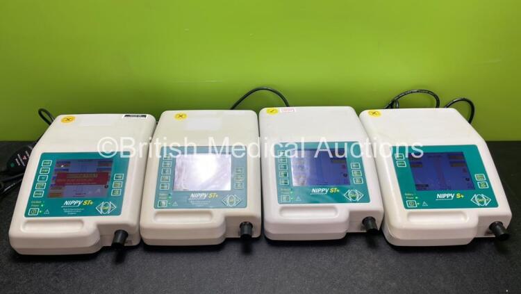 4 x B&D Electromedical Nippy ST+ Ventilators (All Power Up, 1 with Fault-See Photo) *GL*