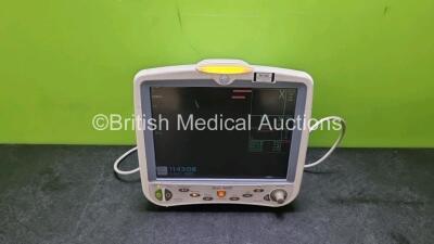 GE Dash 5000 Patient Monitor Including ECG, CO2, SpO2, NBP, BP1/3, BP2/4 and Temp/CO Options (Powers Up Cracks In Casing - See Photos) *gl*