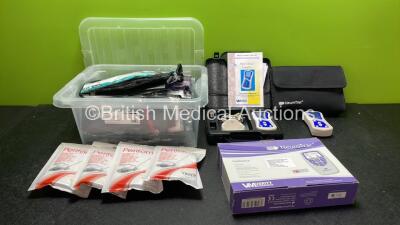 Mixed Lot Including Sacroiliac Support Belts, 3 x Neurotrac Simplex EMG Units and 4 x Periform Probes