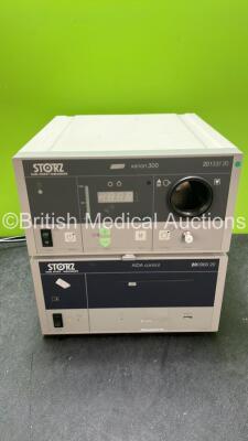 Job Lot Including 1 x Karl Storz Endoskope 20133120 SCB xenon 300 Light Source Unit (Powers Up with Missing Light Cover-See Photo) 1 x Karl Storz Endoskope 200960 20 AIDA control Unit (Powers Up)