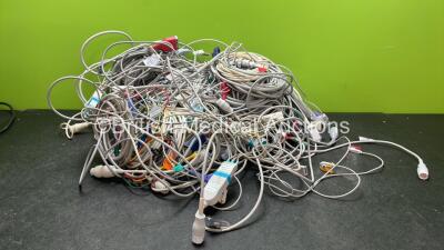 Job Lot of Various Patient Monitoring Cables