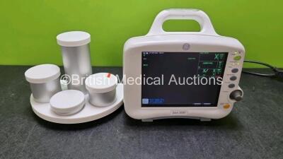 GE Dash 3000 Patient Monitor Including ECG, SpO2, C02, NIBP, BP1/3, BP 2/4 and Temp/C0 Options (Powers Up) and 1 x Welch Allyn 401028 Unit