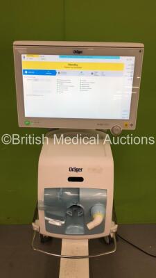 Drager Evita V800 Acute Care System Software Version 01.05.01 - Display Operating Time 2 Hours - Ventilation Unit Running Hours 1 with Hoses (Powers Up) *S/N ASPA-0159* **Mfd 2021* - 6