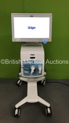 Drager Evita V800 Acute Care System Software Version 01.05.01 - Display Operating Time 1 Hour - Ventilation Unit Running 1 Hour with Hoses (Powers Up) *S/N ASPA-0155* **Mfd 2021*