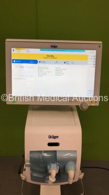 Drager Evita V800 Acute Care System Software Version 01.05.01 - Display Operating Time 1 Hour - Ventilation Unit Running 1 Hour with Hoses (Powers Up) *S/N ASPA-0155* **Mfd 2021* - 5