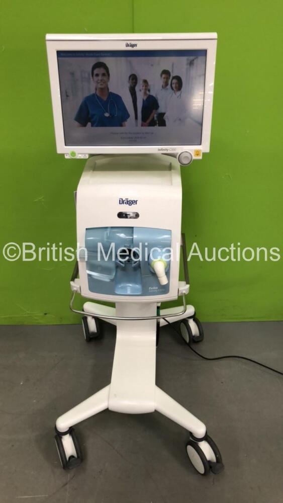 Drager Evita Infinity V500 Ventilator Featuring Infiinity Acute Care System
