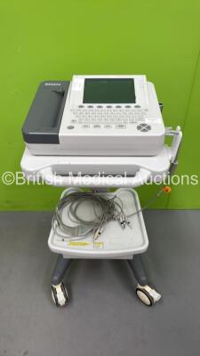 Edan SE-1200 Express ECG Machine on Stand with 10 Lead ECG Leads *S/N 134426*