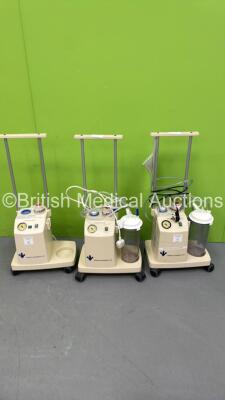 3 x Therapy Equipment Ltd Suction Units with Cups (All Power Up)