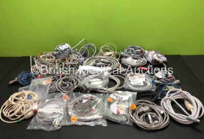 Job Lot of Various Patient Monitoring Cables