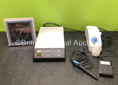 Mixed Lot Including 1 x Riester BP Meter, 1 x Baxter Dialysis Solution Warmer and 1 x Dentsply Cavitron Select Reservoir Pump with Power Supply, Handpiece and Footswitch