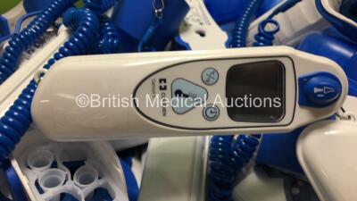 Large Quantity of Covidien Genius 3 Tympanic Thermometers and Omron Gentle Temp 510 Thermometers in Cases - 4