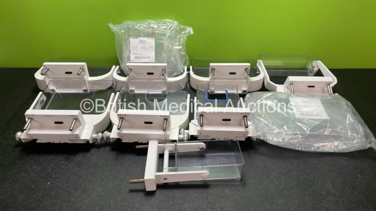 Job Lot of 8 x Various Hologic Mammography Compression Paddles and 2 x Spare Trays