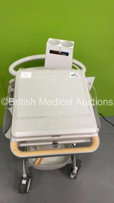 Philips CX50 Flat Screen Ultrasound Scanner Ref 989605384711 SVC HW B.1 *S/N SG51304756* **Mfd 2013** with 1 x Transducer / Probe (S5) on Philips CX Cart (No Power - Damaged / Cracked Trims - See Pictures) ***IR999*** - 8