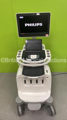 Philips Epiq 5C Flat Screen Ultrasound Scanner Ref 989605408541 *S/N US515C0670* **Mfd 2015** SVC HW A.0 with Sony UP-D898MD Digital Graphic Printer (Powers Up - HDD REMOVED)