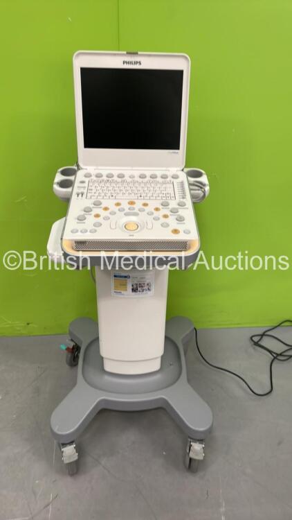 Philips CX50 Flat Screen Ultrasound Scanner Ref 989605384711 SVC HW B.1 *S/N SG91305215* **Mfd 2013** on Philips CX Cart (No Power)