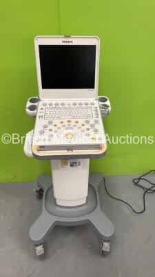 Philips CX50 Flat Screen Ultrasound Scanner Ref 989605384711 SVC HW B.1 *S/N SG91305215* **Mfd 2013** on Philips CX Cart (No Power) - 2