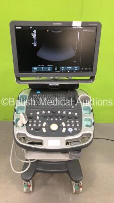 Siemens Acuson X700 Flat Screen Ultrasound Scanner Model No 10658844 *S/N 350205* **Mfd 2014** Software Version 2.0.04 with 1 x Transducer / Probe (6C2) (Powers Up) ***IR802*** - 2