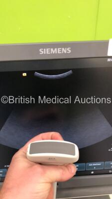 Siemens Acuson X700 Flat Screen Ultrasound Scanner Model No 10658844 *S/N 350205* **Mfd 2014** Software Version 2.0.04 with 1 x Transducer / Probe (6C2) (Powers Up) ***IR802*** - 6