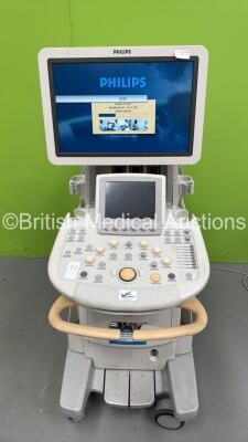 Philips iU22 Flat Screen Ultrasound Scanner *S/N 02RB0W* **Mfd 10/2004** Software Version 6.3.7.745 with Sony UP-D23MD Digital Color Printer (Powers Up with Missing Dial - See Photo) ***IR031***