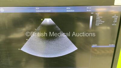 GE Vivid E95 Flat Screen Ultrasound Scanner Ref #1 GC000220 / #2 H45581DA Application SW Version 204 System SW Version 204.15.3 with 4 x Transducer/Probes (6S-D *Mfd 2016-10* / 4V-D *Refurbished 2015* / M5Sc-D *Mfd 2021-04* and Pencil Probe) * SN AU01548 - 14