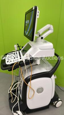 GE Vivid E95 Flat Screen Ultrasound Scanner Ref #1 GC000220 / #2 H45581DA Application SW Version 204 System SW Version 204.15.3 with 4 x Transducer/Probes (12S-D *Mfd 2017-03* / 4V-D *Mfd 2017-04* / M5Sc-D *Mfd 2017-02* and Pencil Probe) * SN AU01843 * * - 4