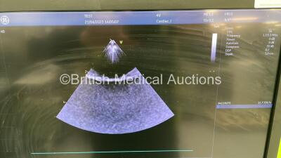 GE Vivid E95 Flat Screen Ultrasound Scanner Ref #1 GC000220 / #2 H45581DA Application SW Version 204 System SW Version 204.15.3 with 4 x Transducer/Probes (12S-D *Mfd 2017-03* / 4V-D *Mfd 2017-04* / M5Sc-D *Mfd 2017-02* and Pencil Probe) * SN AU01843 * * - 11