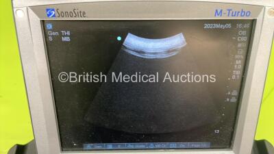 SonoSite M-Turbo Portable Ultrasound Scanner Ref P17000-11 *S/N WK2WQK* **Mfd 01/2015** Boot Version 51.80.110.011 ARM Version 51.80.110.011 with 2 x Transducers / Probes (ICTx/8-5 MHz Ref P07960-22 *Mfd 2014* and C60x/5-2 MHz Ref P07680-30 *Mfd 2014*) an - 5