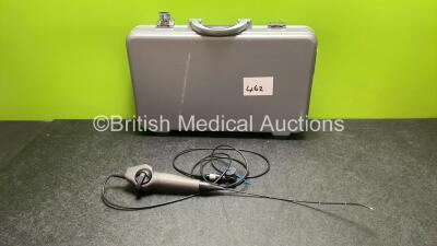 Karl Storz 11102 CM Video Pharyngoscope in Carry Case - Engineer's Report : Optical System - Unable to Check, Light Transmission Unable to Check, Angulation - No Fault Found, Insertion Tube - No Fault Found *SN 68263*