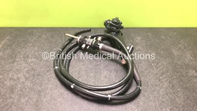 Olympus CF-P20S Sigmoidoscope - Engineer's Report : Optical System - Over 80 Broken Fibers, Angulation - Strained, Insertion Tube - Strained, Light Transmission - No Fault Found, Channels - No Fault Found, Leak Check - No Fault Found *2826227*