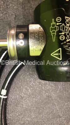 Olympus GIF-XK240 Video Gastroscope in Case - Engineer's Report : Optical System - No Fault Found, Angulation - Not Reaching Specification, To Be Adjusted, Insertion Tube - No Fault Found, Light Transmission - No Fault Found, Channels - No Fault Found, Le - 4