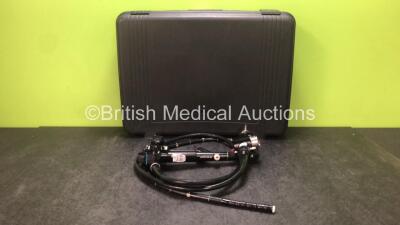 Olympus GIF-2T200 Video Gastroscope in Case - Engineer's Report : Optical System - No Fault Found, Angulation - Not Reaching Specification, To Be Adjusted, Insertion Tube - Worn Surface, Light Transmission - No Fault Found, Channels - No Fault Found, Leak