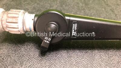 Pentax FNL-10RBS Pharyngoscope with 1 x Light Source Cable in Case - Engineer's Report : Optical System - No Fault Found, Angulation - No Fault Found, Insertion Tube - Crush Mark, Light Transmission - No Fault Found, Leak Check - No Fault Found *H115838* - 3