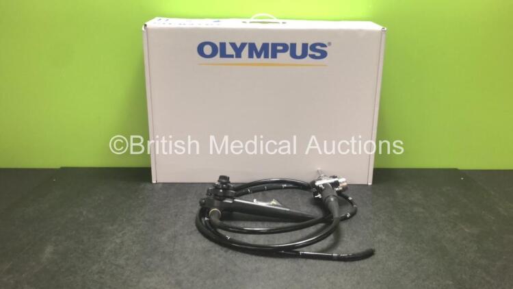 Olympus GIF-H260 Video Gastroscope in Case - Engineer's Report : Optical System - No Fault Found, Angulation - No Fault Found, Insertion Tube - No Fault Found, Light Transmission - No Fault Found, Channels - No Fault Found, Leak Check - No Fault Found *28