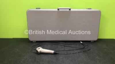 Karl Storz 11101CM Video Pharyngoscope in Case - Engineer's Report : Optical System - Unable to Check, Angulation - No Fault Found, Insertion Tube - No Fault Found, Light Transmission - Unable to Check, Leak Check - Unable to Check