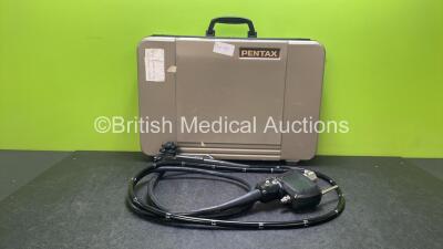 Pentax EC-3885LK Video Colonoscope in Case - Engineer's Report : Optical System - No Fault Found, Angulation - No Fault Found, Insertion Tube - No Fault Found, Light Transmission - No Fault Found, Channels - No Fault Found, Leak Check - No Fault Found *A