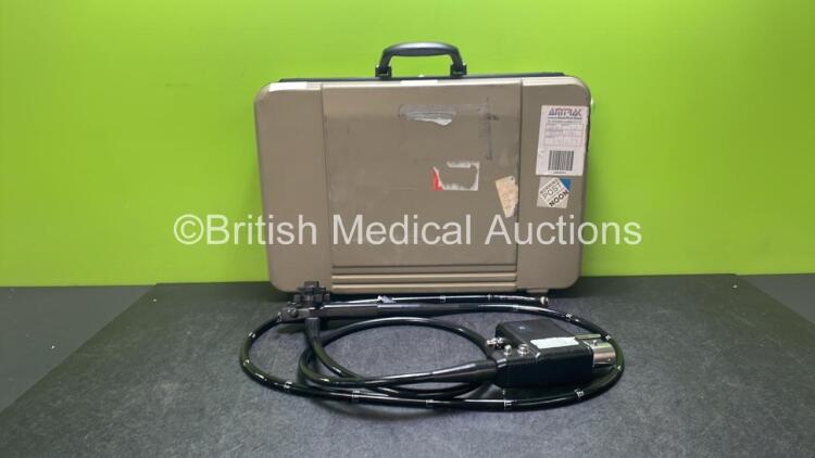 Pentax EC-3840LK Video Colonoscope in Case - Engineer's Report : Optical System - No Fault Found, Angulation - No Fault Found, Insertion Tube - No Fault Found, Light Transmission - No Fault Found, Channels - No Fault Found, Leak Check - No Fault Found *E